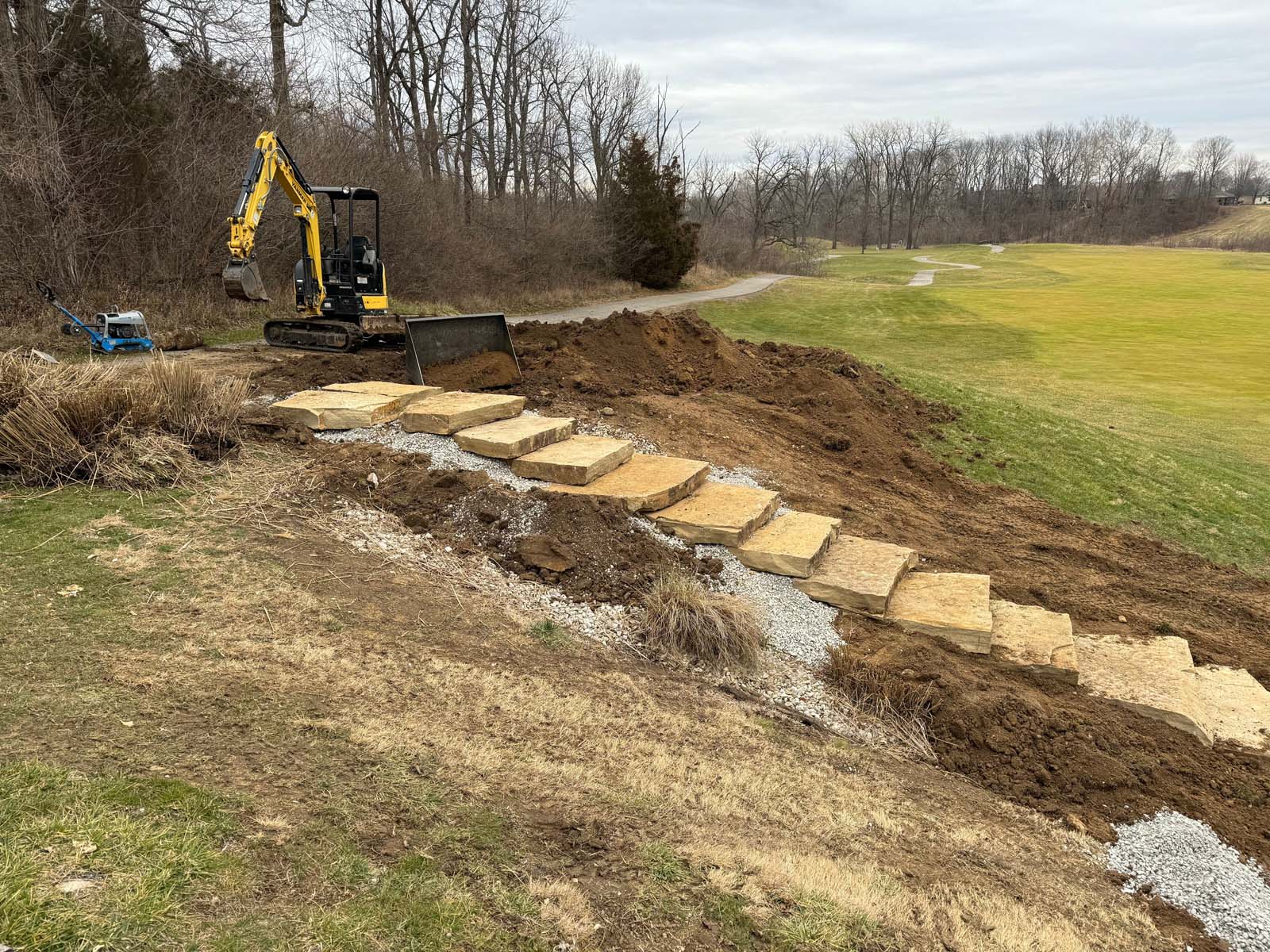 Boulder Step Installation